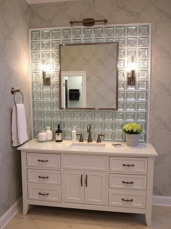 Block Glass Vanity