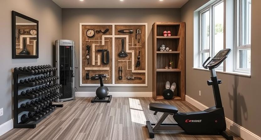 Customized Fitness Nook Customized Fitness Nook