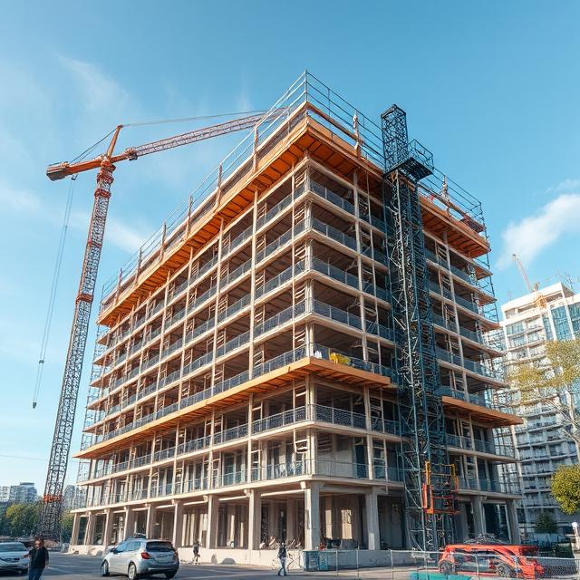 Construction of the building further articulates Construction of the building further articulates