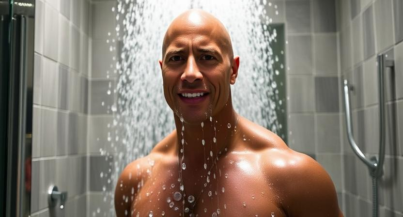 Dwayne 'The Rock' Johnson's Post-Workout Recovery Shower Dwayne 'The Rock' Johnson's Post-Workout Recovery Shower