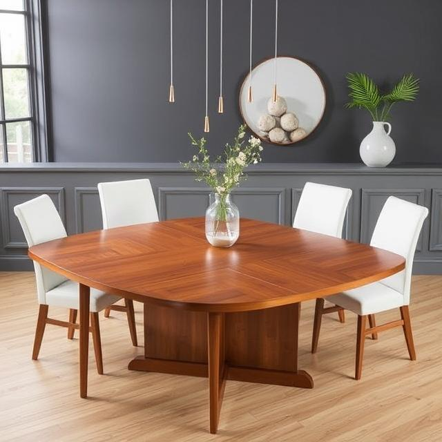 Mira Mid-Century Extendable Dining Table Mira Mid-Century Extendable Dining Table