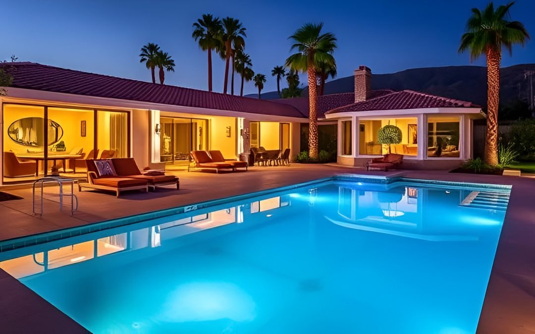 Stately Resyntaxed Dwelling in Palm Springs: Heritage-Mere Lasted Word in Glamour