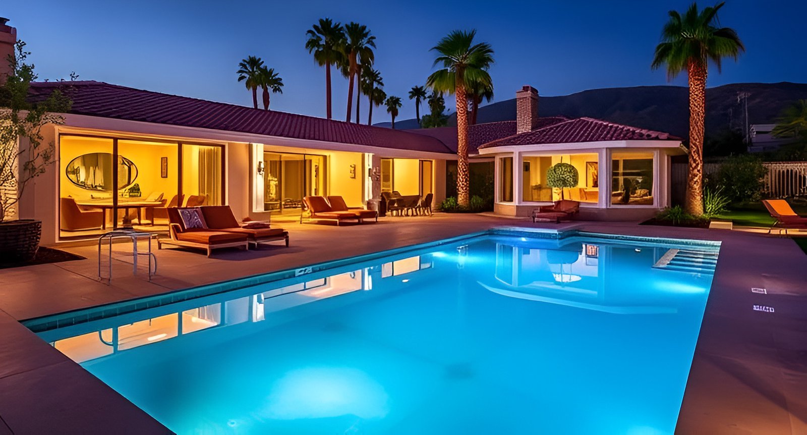 Stately Resyntaxed Dwelling in Palm Springs Heritage-Mere Lasted Word in Glamour