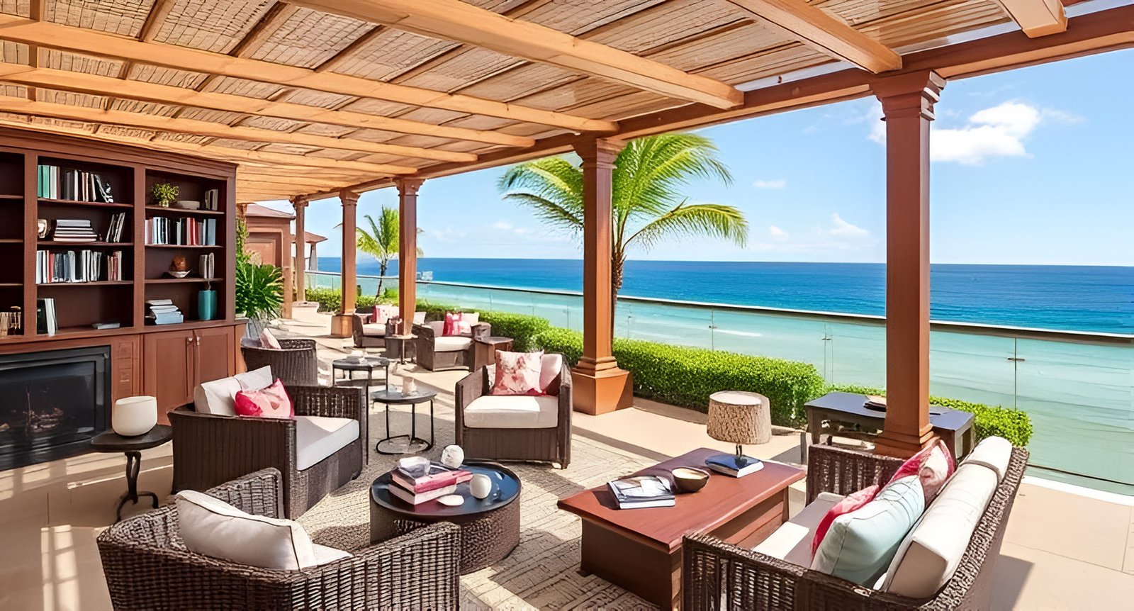 Sundrenched Literary Lounging The Ocean Club Introduces “The Luxe Library”