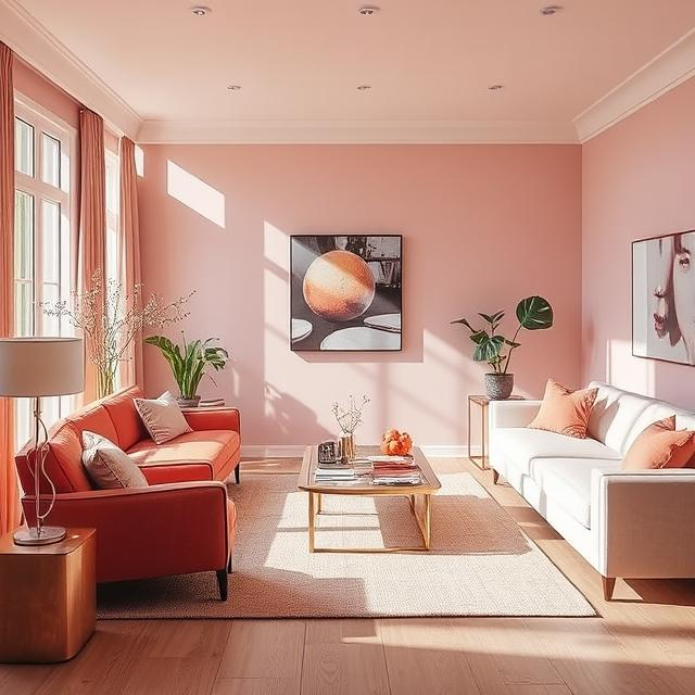 The Rosé-Tinted Living Room The Rosé-Tinted Living Room