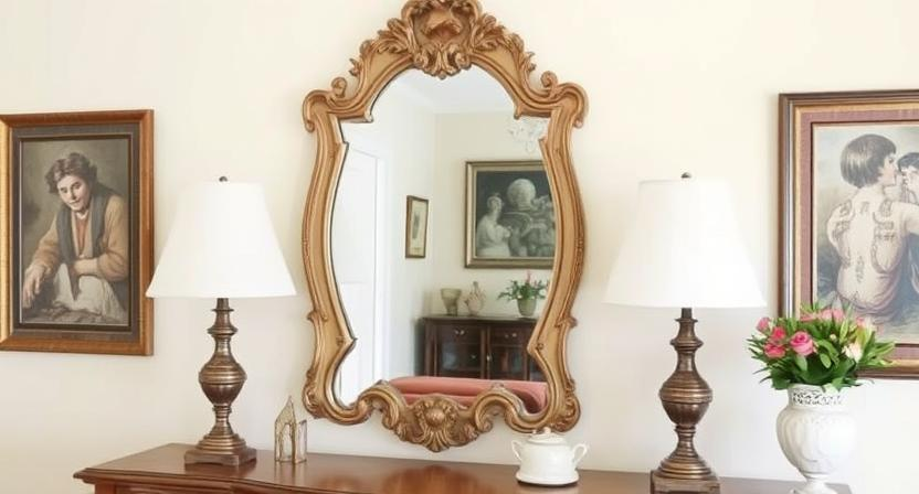 This is At Home Vintage French Mirror - A Reflection of Prosperity This is At Home Vintage French Mirror - A Reflection of Prosperity