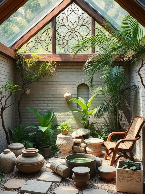Within a sanctuary of peaceful details Within a sanctuary of peaceful details